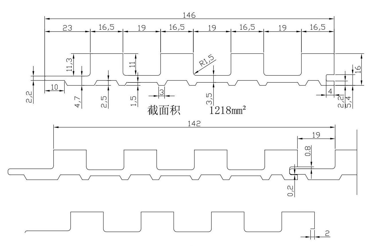 竹木实心大格栅